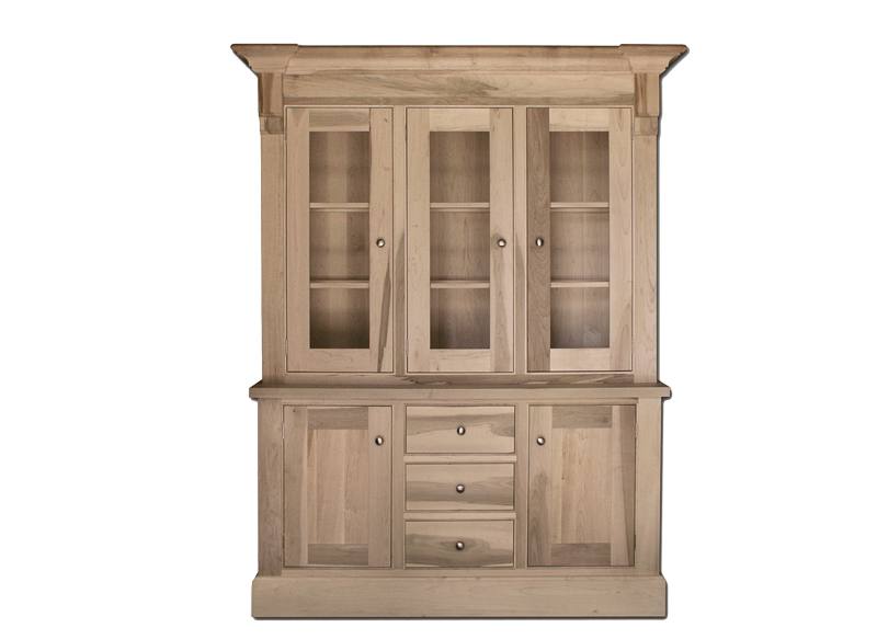 Brentwood Solid Wood Buffet and Hutch 00-01