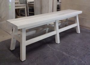 Saddle Solid Wood Bench-03