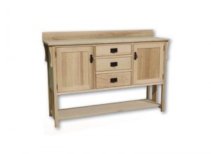 solid wood Mission sideboard-handcrafted-01