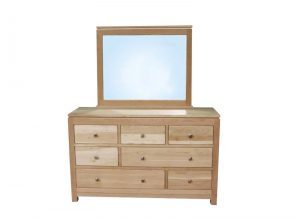 Newport Modern Bedroom Set-solid wood dresser