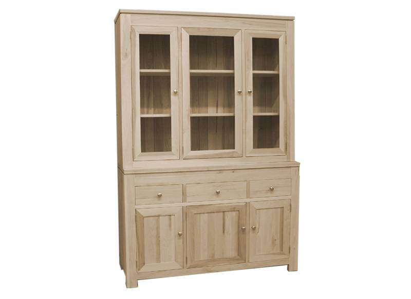 solid wood newport Modern Buffet and Hutch-handcrafted-04