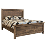 Adirondack Solid Wood Bed- Rustic Bed 01
