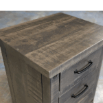 Adirondack Solid Wood Nightstand | Custom Rustic Furniture 01-02
