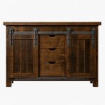 Bar Board Solid Wood Buffet | Rustic Sideboard with Sliding Doors 00-01
