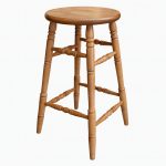 Barrel Bar Stool | Solid Wood Backless Stool 00-00