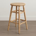 Barrel Bar Stool | Solid Wood Backless Stool 01-01