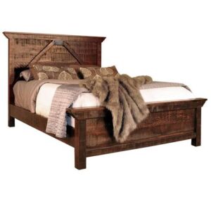 Carlisle Rustic Bed-solid wood bed-01
