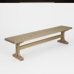 Castleton Solid Wood Bench | Pedestal Dining Bench 01-01