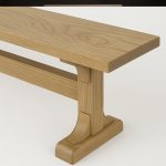 Castleton Solid Wood Bench | Pedestal Dining Bench 1-02