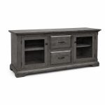 Chateau Solid Wood TV Table | Premium Hardwood Media Console 00-02