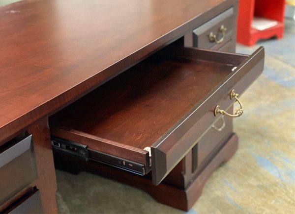 Solid Wood Chateau Office Desk | Executive Storage Desk 03-03