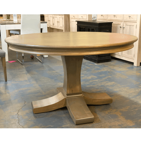 Contempo Solid Wood Dining Table | Custom Round Table 04-02