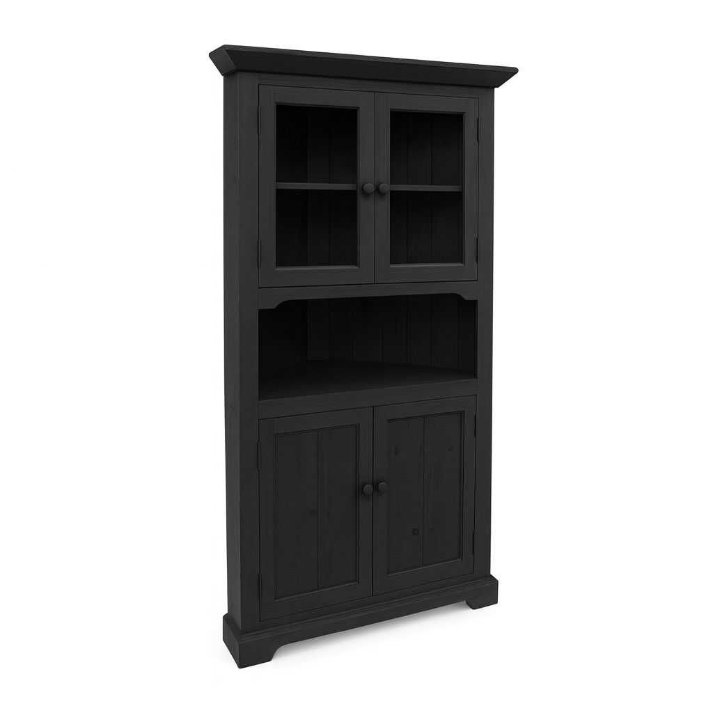 Solid Wood Corner Unit | Custom Handmade Corner Cabinet 00-02