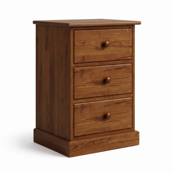 Solid Wood Country File Cabinet – Custom Handcrafted Office Storage 01-02