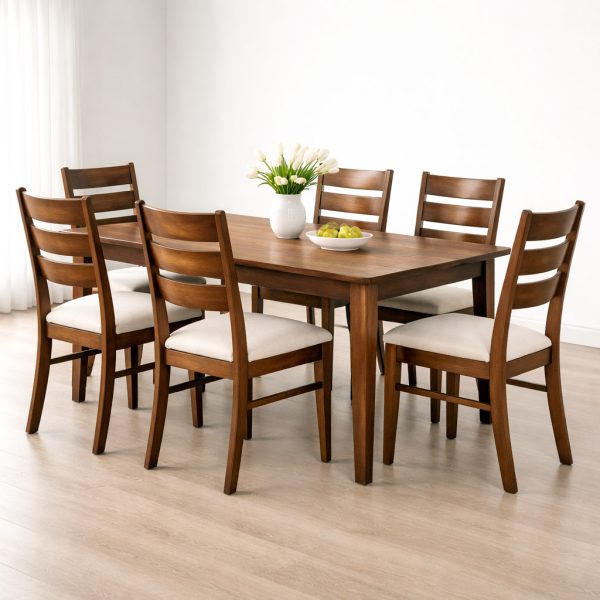 Crusader Solid Wood Dining Table – Custom Modern Hardwood Table Canada 01-0