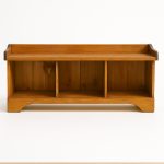 Cubby Solid Wood Bench | Rustic Vintage Cubby Bench 00-02