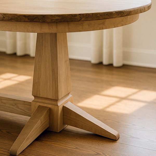 Danish Solid Wood Dining Table | Handcrafted Scandinavian Style 01-03