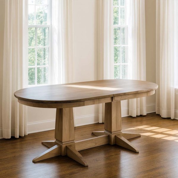 Danish Solid Wood Dining Table | Handcrafted Scandinavian Style 01-1