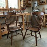 Fancy Farmhouse Solid Wood Arm Chair | Canadian Made Dining Chair 00-05