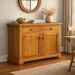 Farmhouse Solid Wood Sideboard | Handcrafted Rustic Storage Cabinet 01-03