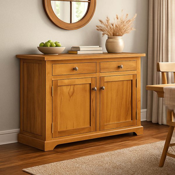 Farmhouse Solid Wood Sideboard | Handcrafted Rustic Storage Cabinet 01-03