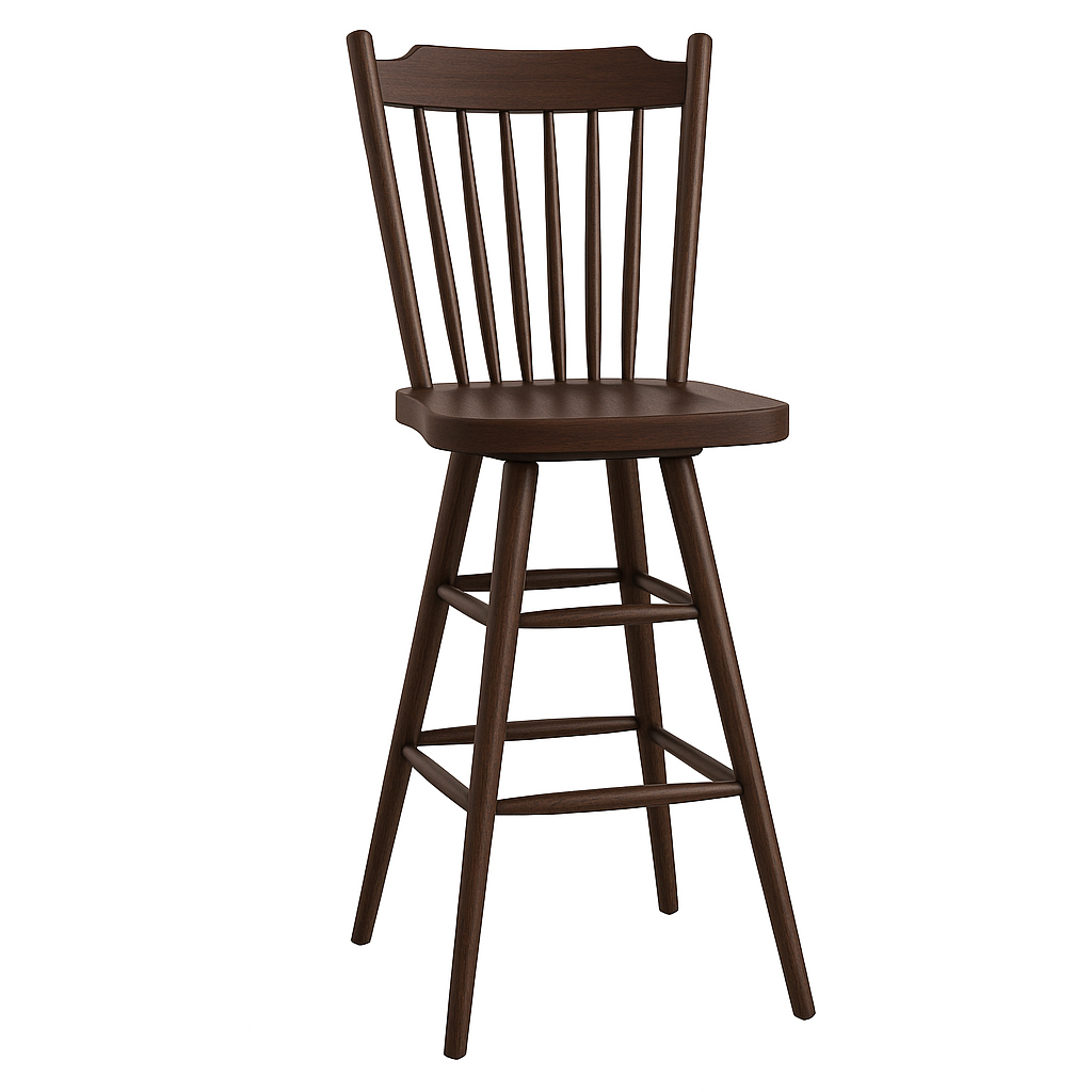 Farmhouse Bar Stool | Custom Solid Wood Stool 00-00