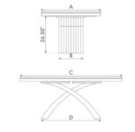 Fifth Avenue Dining Table | Solid Wood & Handcrafted 00-03