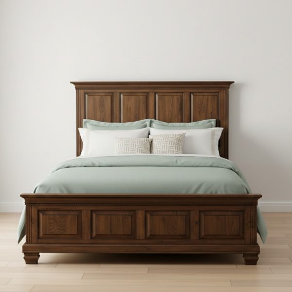 Florentino Solid Wood Bed | Custom Classic Bed 00-03