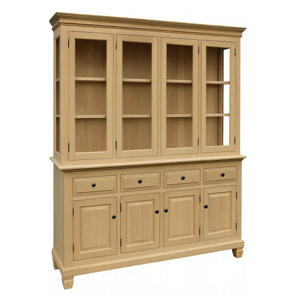 Florentine Solid Wood Buffet And Hutch | Classic China Cabinet 00-04