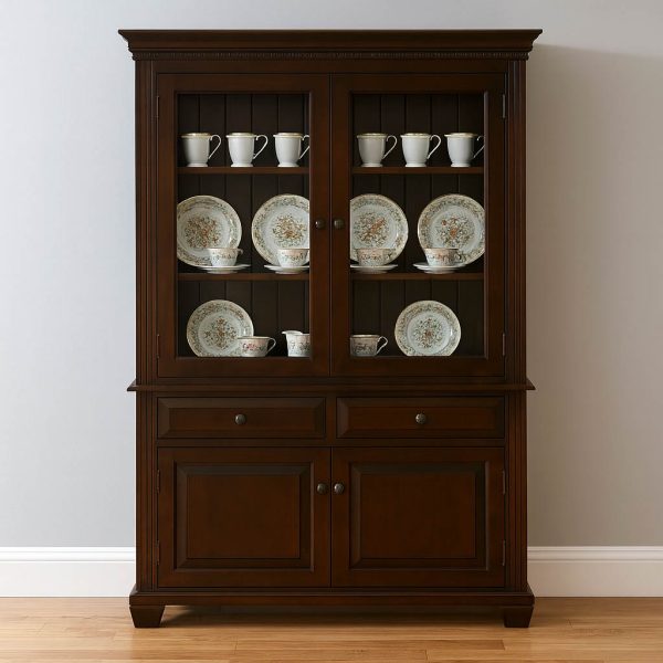 Florentine Solid Wood Buffet And Hutch | Classic China Cabinet 01-00