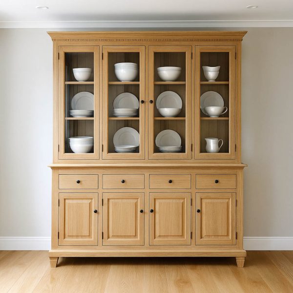 Florentine Solid Wood Buffet And Hutch | Classic China Cabinet 01-02