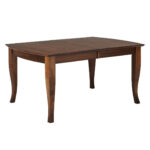 French Curve Solid Wood Dining Table - Solid Wood Leg Table 00-01