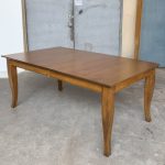 French Curve Solid Wood Dining Table | Handcrafted Canadian Leg Table 02-01