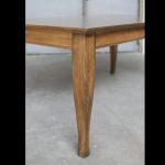 French Curve Solid Wood Dining Table | Handcrafted Canadian Leg Table 02-02