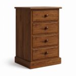 Solid Wood Country File Cabinet – Custom Handcrafted Office Storage 01-03