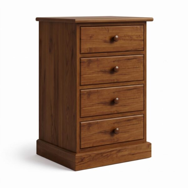 Solid Wood Country File Cabinet – Custom Handcrafted Office Storage 01-03