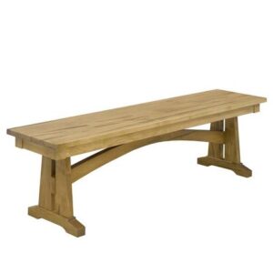 Golden Gate Solid Wood Bench | Custom Trestle Bench 00-000