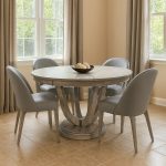 Grand Louvre Solid Wood Dining Table | Handcrafted & Extendable Dining Table 06-01