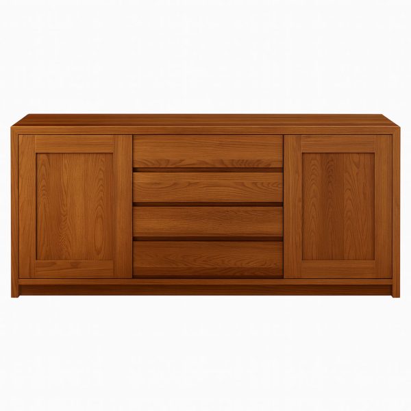 Hong Kong Solid Wood Sideboard | Custom Handcrafted Buffet 00-02