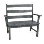 Ladder Back Solid Wood Bench | Handcrafted Entryways Bench 00-01