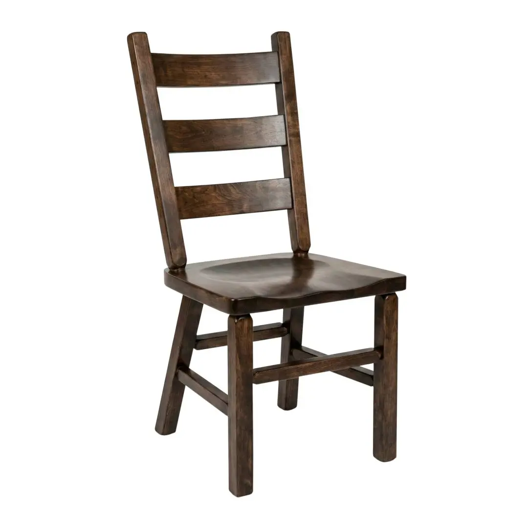 Ladder Back Solid Wood Chair | Handcrafted Dining Chair