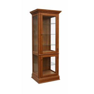Legacy Solid Wood Display Cabinet | Handcrafted Hardwood Showcase 00-04