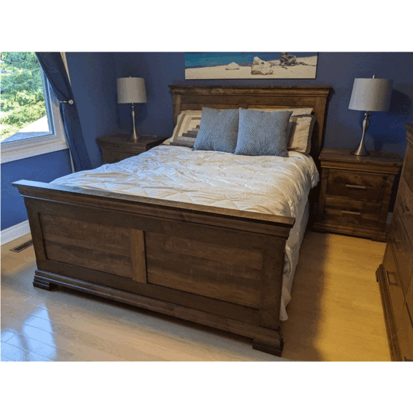 Manhattan Solid Wood Bed | Custom Canadian Wood Bed 02-00
