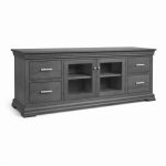Manhattan Solid Wood TV Table | Classic Hardwood Media Console 00-01