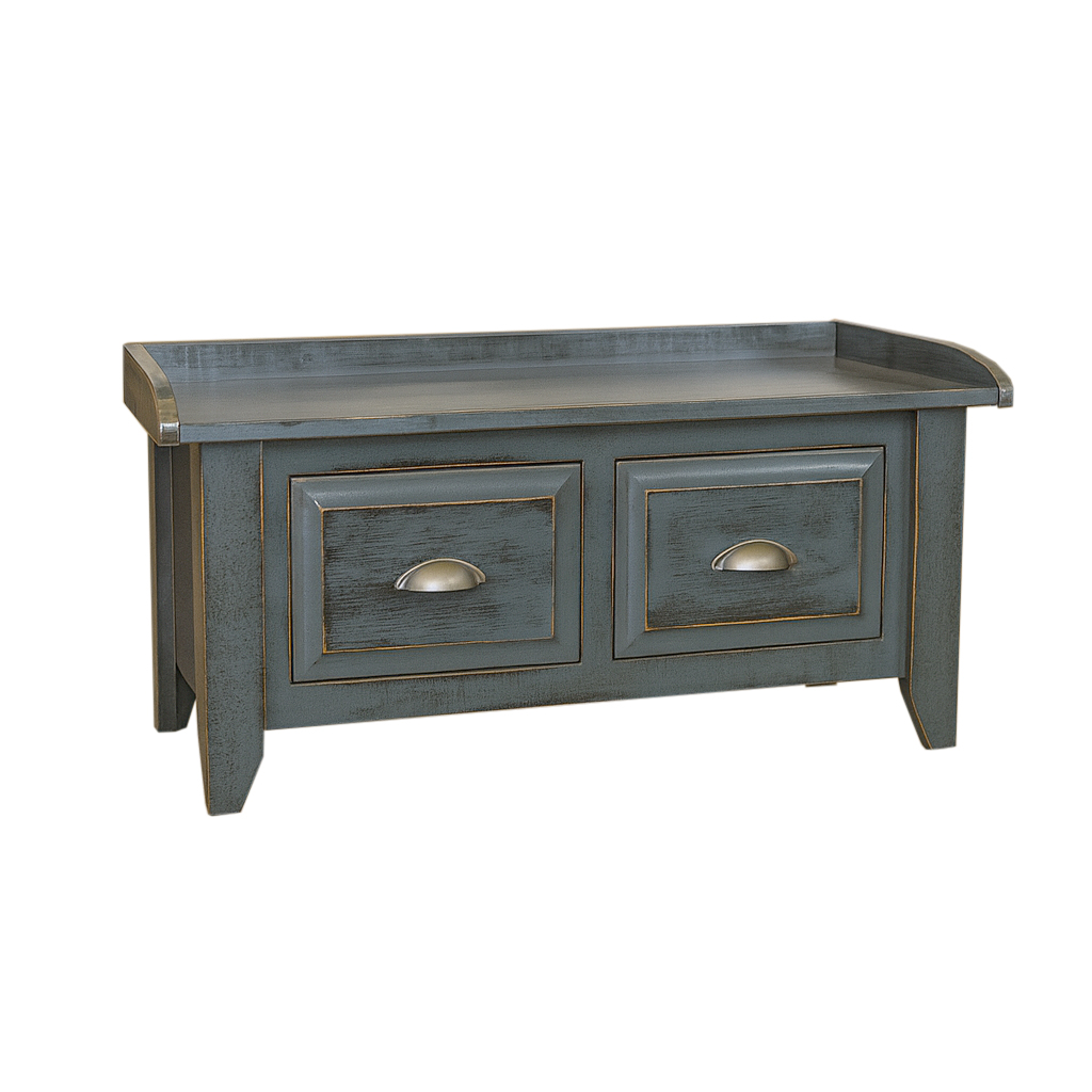 Manual Solid Wood Bench | Custom Storage Bench 00-01