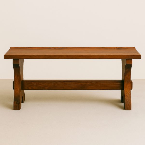 Marco Solid Wood Bench | Rustic Wood Bench 00-02