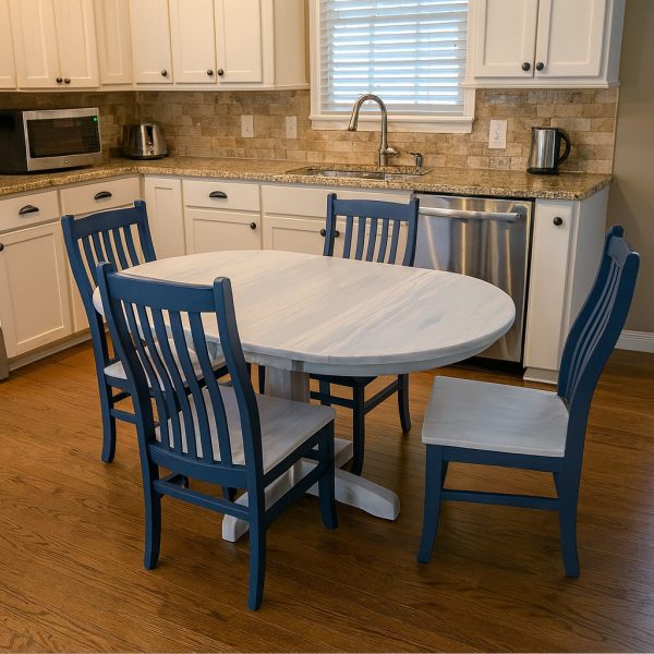 Marco Solid Wood Round Dining Table | Custom Handmade Extendable Table 02-02