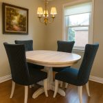 Marco Solid Wood Round Dining Table | Custom Handmade Extendable Table 03-01