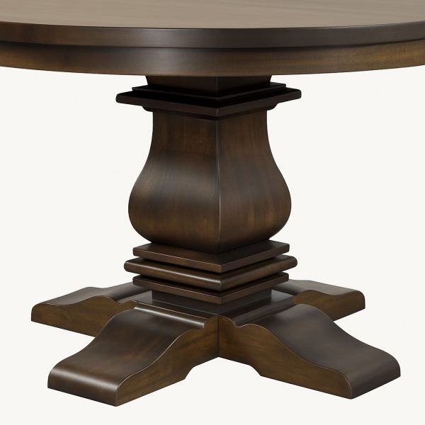 Mediterranean Solid Wood Dining Table | Custom Round Table 01-01