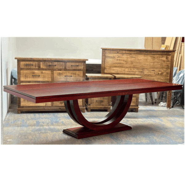 Metro Solid Wood Dining Table Toronto | Handcrafted Modern Table 02-02